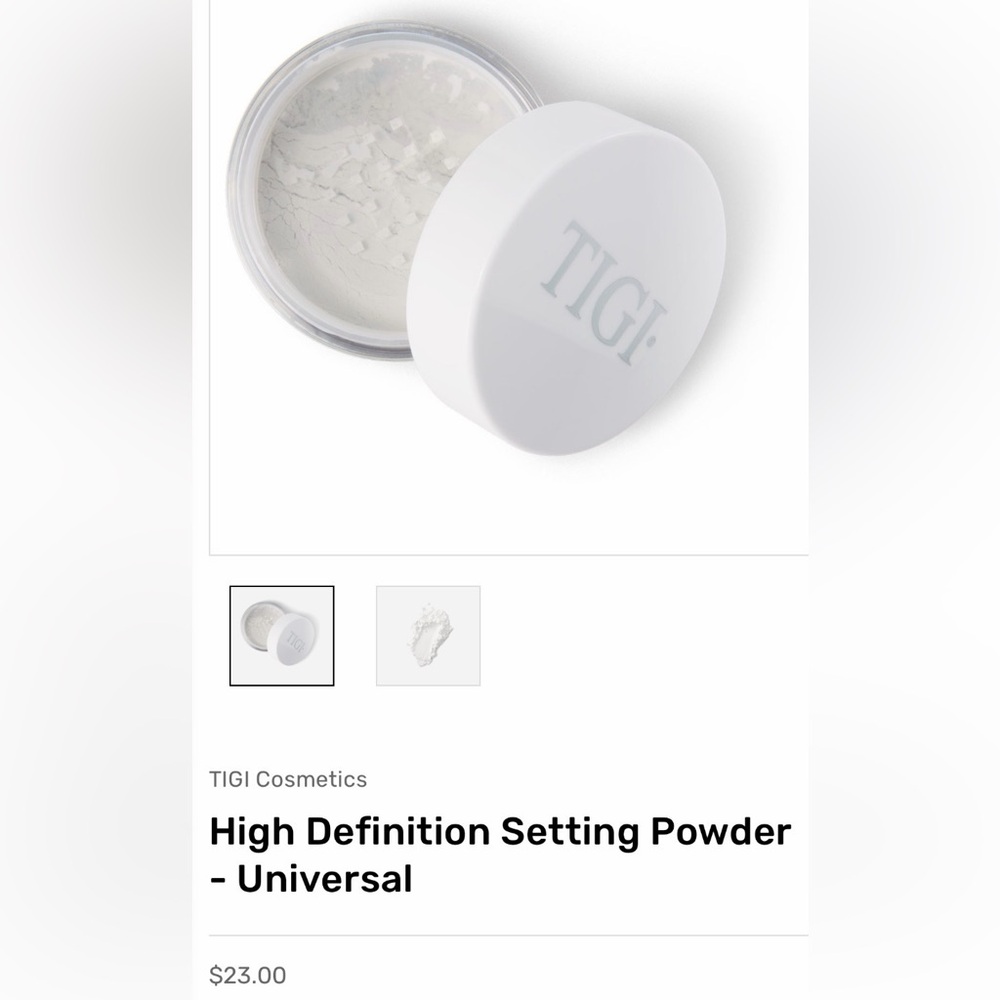 TIGI Translucent Setting Powder - White Finish - Picture 4 of 4
